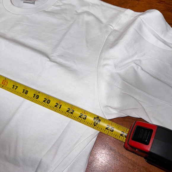NOS Blank Men’s Supreme Made in USA Long Sleeve White Tee T-Shirt NEW - LOT 3 - Picture 5 of 6